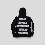 Conglomerate Clothing G.H.O.$.T Zip Up in Black