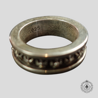Chrome Hearts Mini Plus Band Ring in Silver