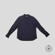 Burberry Cotton Check Shirt in Dark Blue/Red