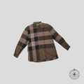Burberry Cotton Check Shirt in Brown