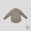 Burberry Cotton Check Shirt in Husk Green