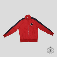 Moncler Maglia Zip Up Cardigan in Red