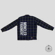 Moncler Genius x Fragment Flannel Overshirt in Blue