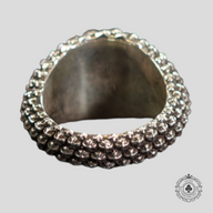 Chrome Hearts Mini Cross Ball Ring in Silver