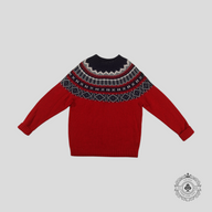 Moncler Jacquard Sweater in Red