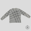 Burberry Brit Burberry Tartan Cashmere Sweater in Grey