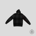 Burberry Brit Checked Hooded Wool Sweater in Grey