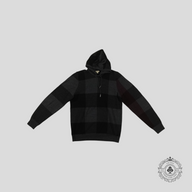 Burberry Brit Checked Hooded Wool Sweater in Grey