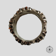 Chrome Hearts Diamond Embellished Cemetery Ring in Silver