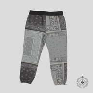 Amiri Bandana Reconstruct Sweatpants in Grey
