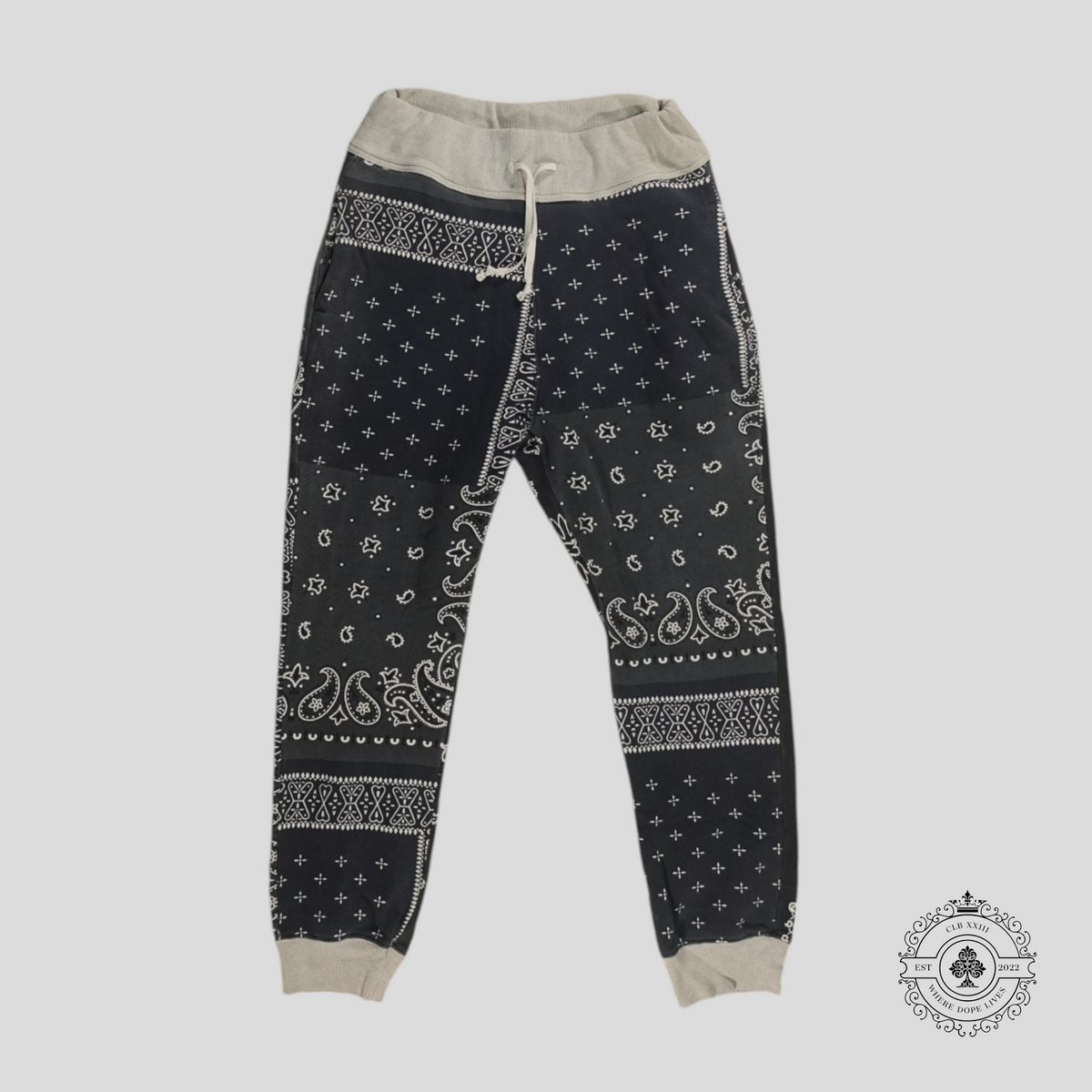 Kapital Bandana Sweatpants in Blue