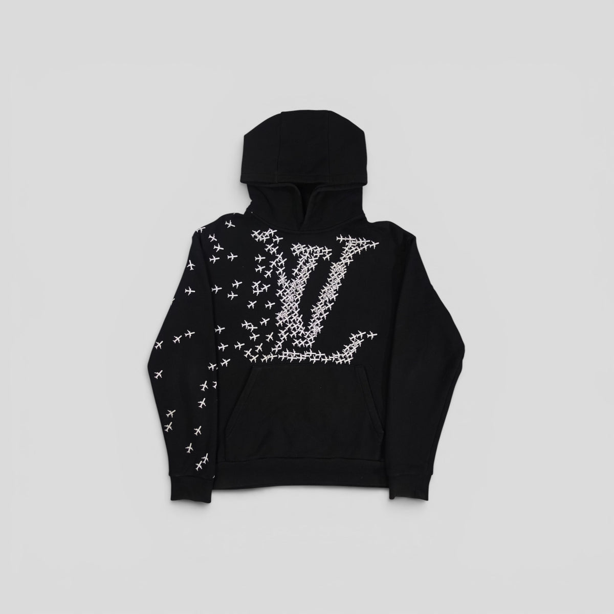 Louis Vuitton LV Planes Printed Hoodie in Black