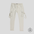 Amiri Tapered Cargo Sweatpants in Alabaster White -Preowned