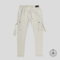 Amiri Tapered Cargo Sweatpants in Alabaster White -Preowned