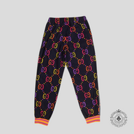 Gucci GG Jacquard Track Pants in Blue/Multicolor