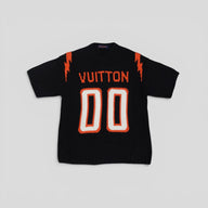 Louis Vuitton Chunky Intarsia Football Short Sleeve Knit