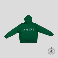 Amiri Embroidered MA Logo Hoodie in Green