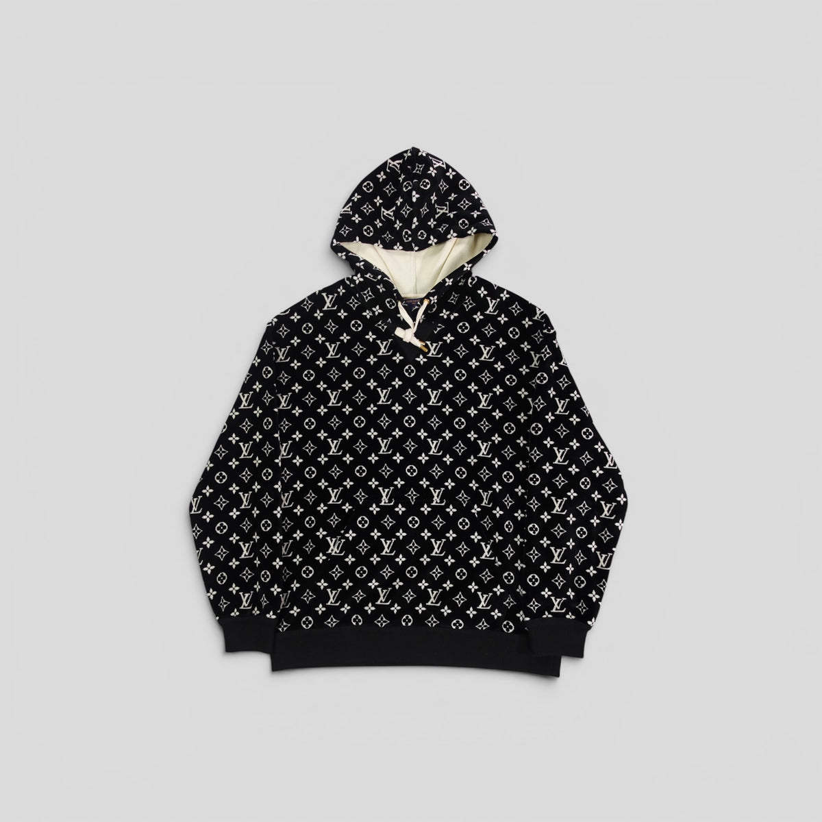 Louis Vuitton Monogram Toweling Hoodie in Black