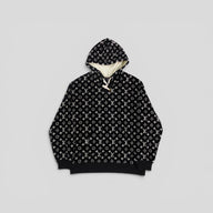 Louis Vuitton Monogram Toweling Hoodie in Black