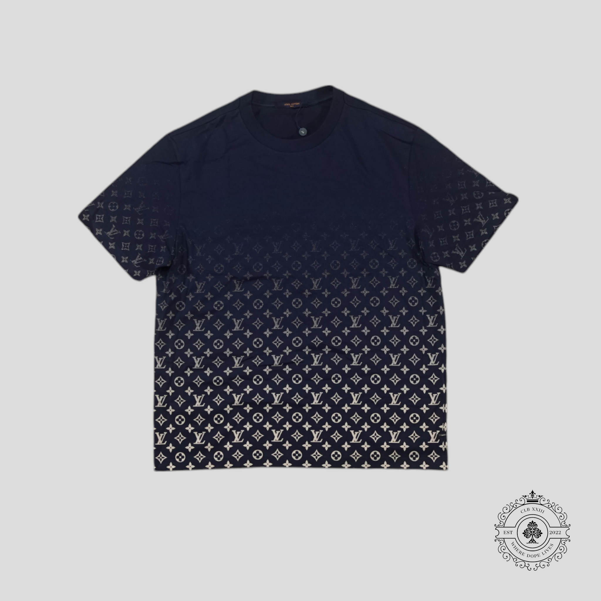 Louis Vuitton Monogram Degrade T-Shirt in Navy Blue