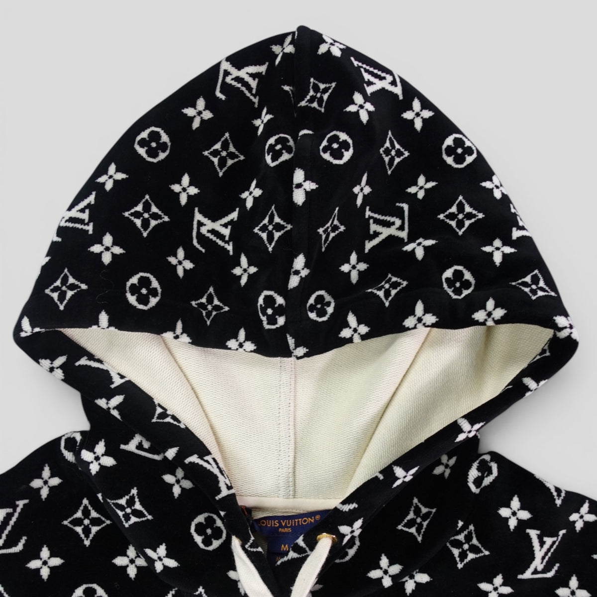 Louis Vuitton Monogram Toweling Hoodie in Black