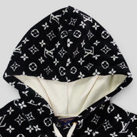 Louis Vuitton Monogram Toweling Hoodie in Black