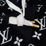 Louis Vuitton Monogram Toweling Hoodie in Black