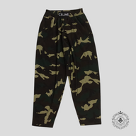 Celine Waistband Logo Sweatpants in Camo