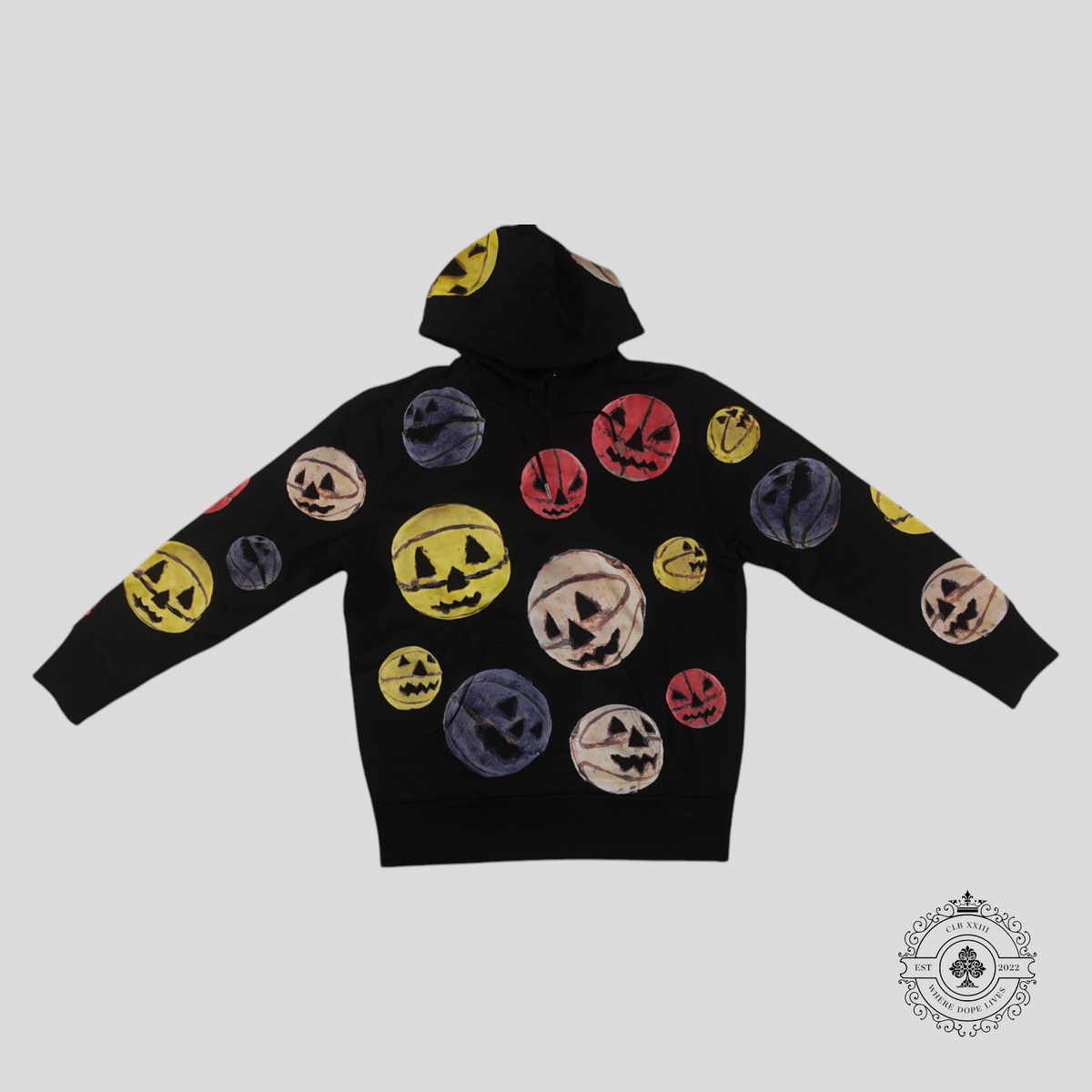Givenchy X Josh Smith Jack-O-Lantern Basketball Hoodie in Black