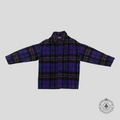 Palm Angels Plaid Wool Overshirt in Purple