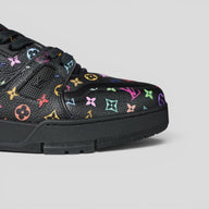 Louis Vuitton X Takashi Murakami LV Trainer Sneaker in Black