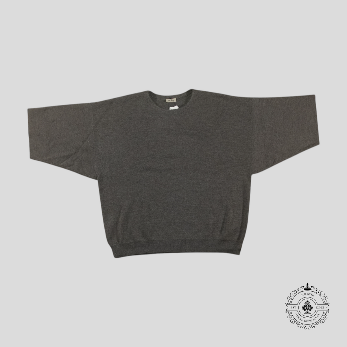 Fear Of God Essentials Eternal Wool Short Sleeve Sweater in Heather Grey