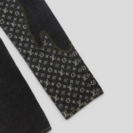 Louis Vuitton X Nigo Monogram Crazy Denim Jeans in Black