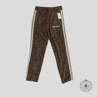 Palm Angels Fuzzy Leopard Print Trackpants
