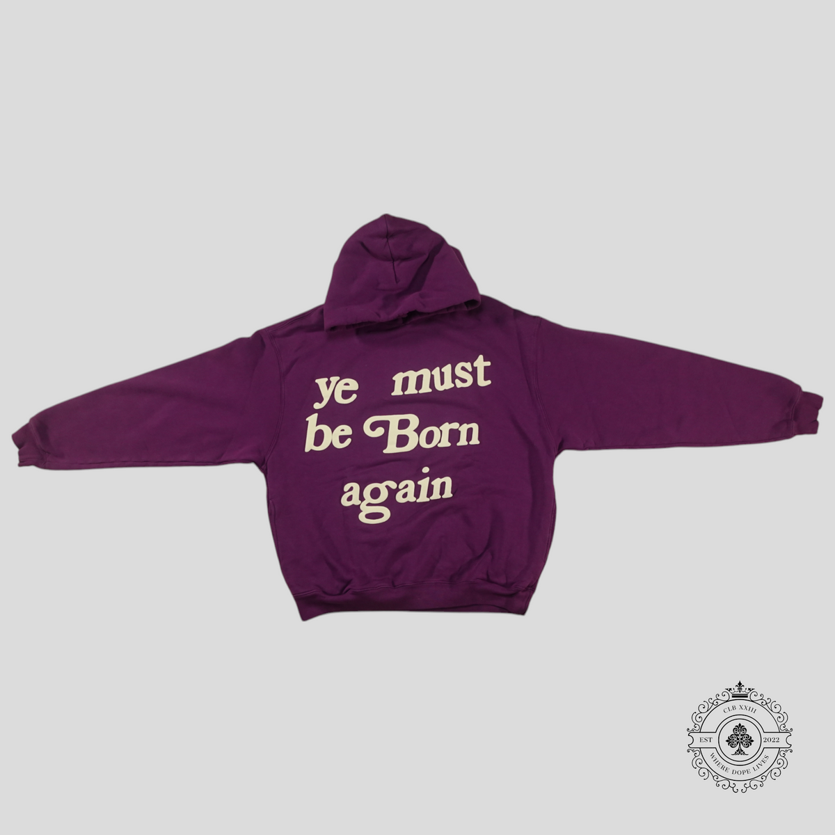 Cactus Plant Flea Market Ye Must Be Born Again Hoodie in Purple
