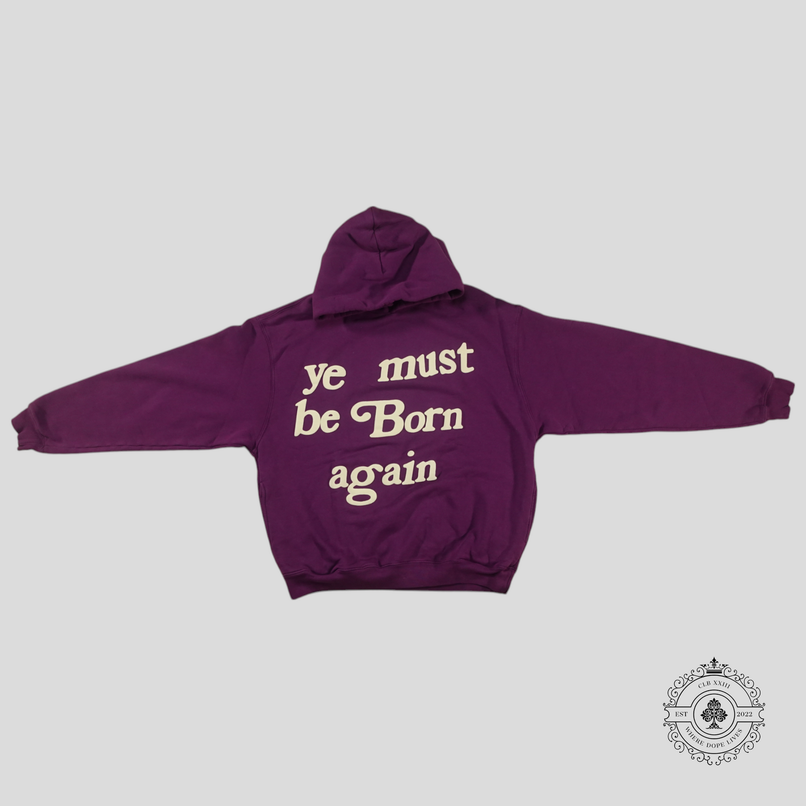 Cactus Plant Flea Market Ye Must Be Born Again Hoodie in Purple