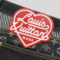Louis Vuitton X Nigo Monogram Crazy Denim Jeans in Black