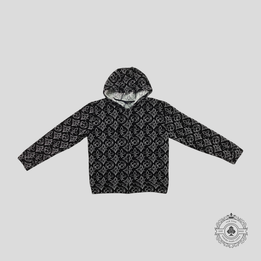 Louis Vuitton X NBA Strategic Flowers Quilted Zip Up Hoodie in Black — authenticated Louis Vuitton at CLB XXIII