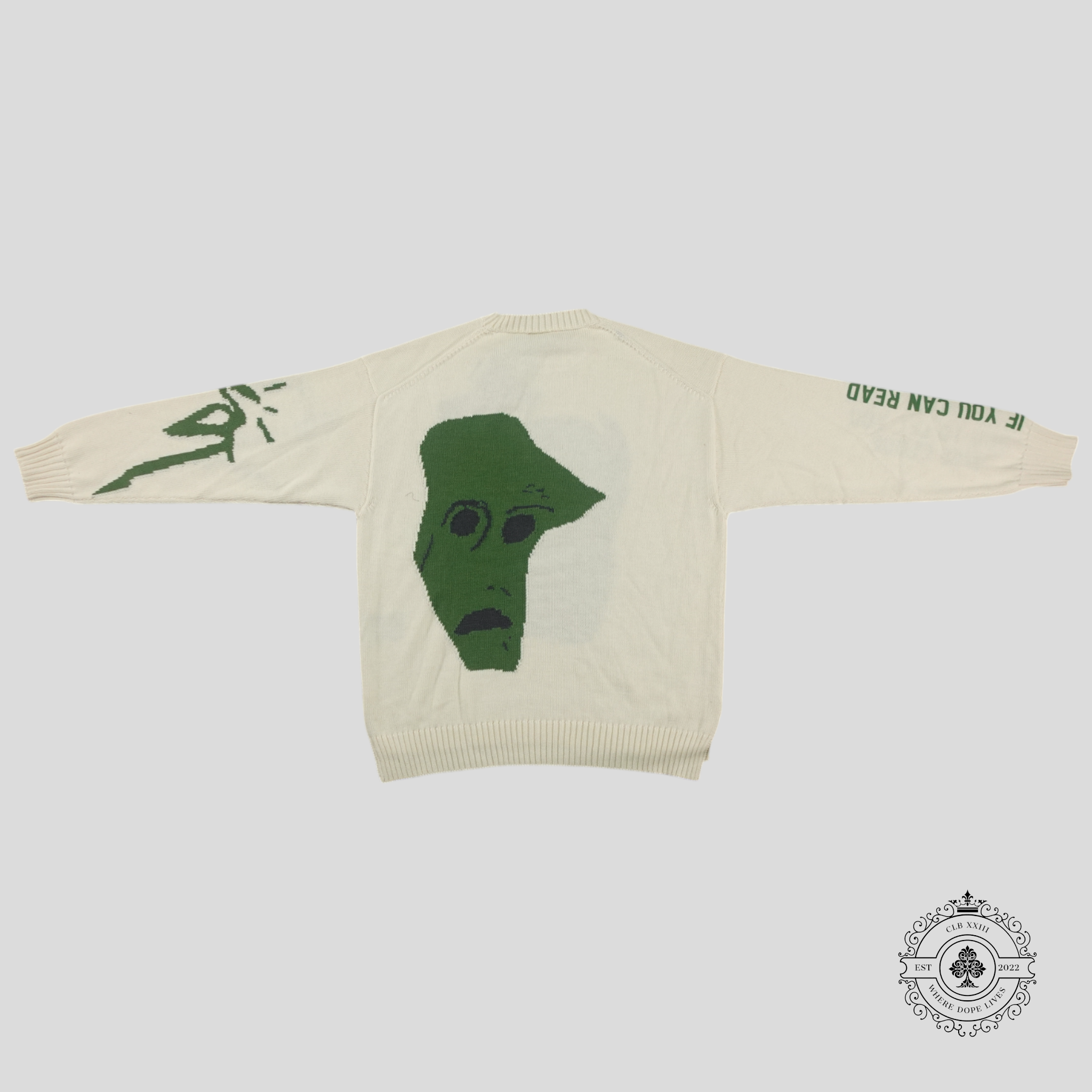 Dior Cactus Jack Oversized Ecru Wool Knit in White