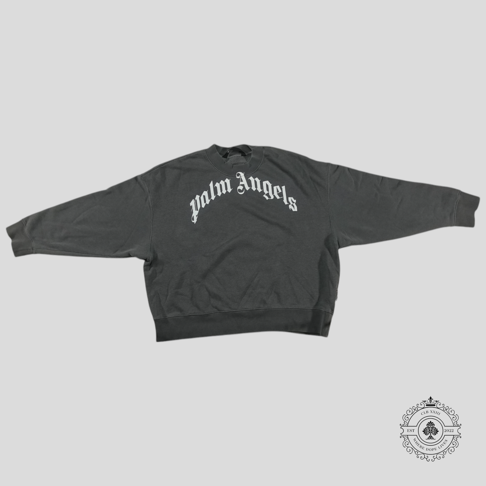 Palm Angels Classic Logo Sweatshirt in Grey