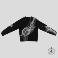 Louis Vuitton Flower Print Sweatshirt in Black