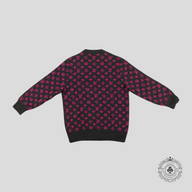 Louis Vuitton Half Monogram Cashmere Sweater in Grey/Pink