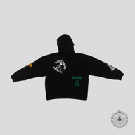 Mastermind World SS22 All Over Logo Hoodie in Black