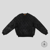 Louis Vuitton Monogram Shearling Crewneck in Grey