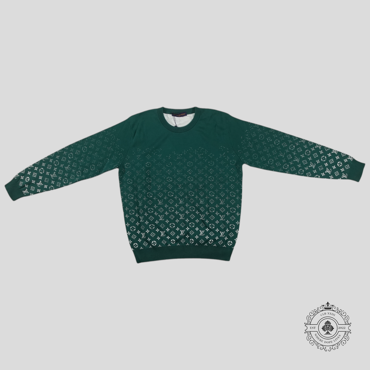 Louis Vuitton Monogram Degrade LS Knitwear in Green