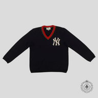Gucci New York Yankees NY Embroidered Sweater in Navy Blue