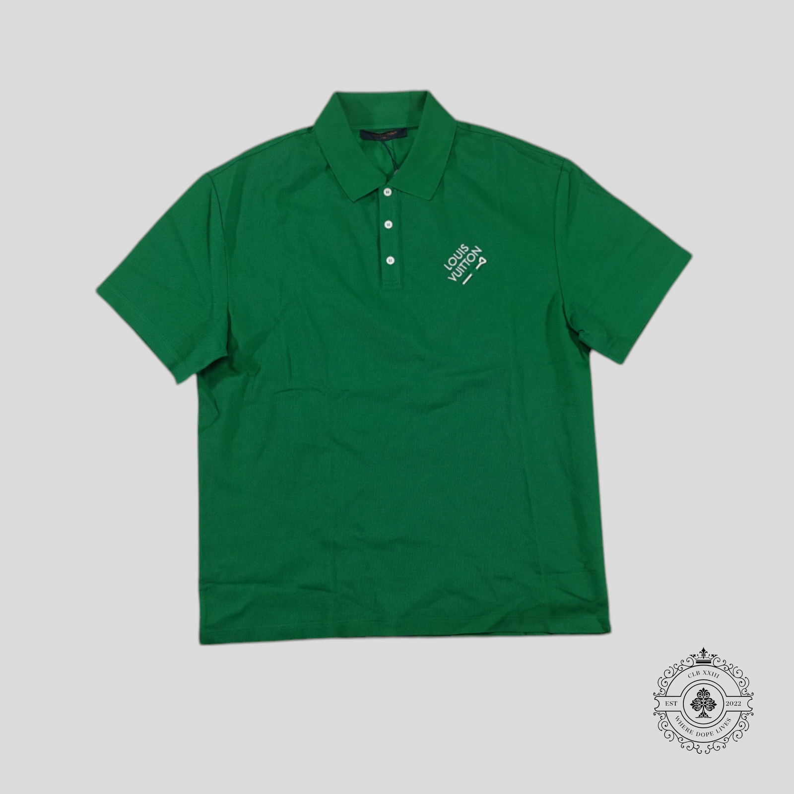 Louis Vuitton Signature Polo with Embroidery in Green