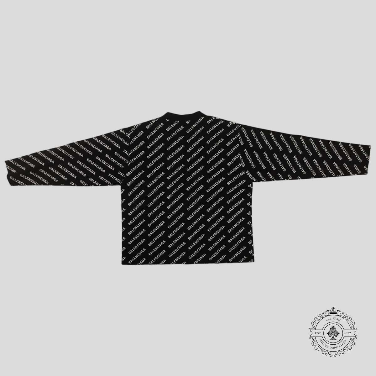 Balenciaga All Over Knit Cardigan in Black
