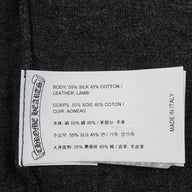 Chrome Hearts Silk Blend Cross Patch Shirt in Black