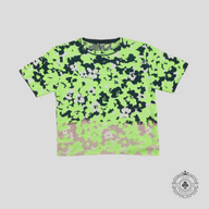 Dior Floral Intarsia Knit T-Shirt in Green/Blue